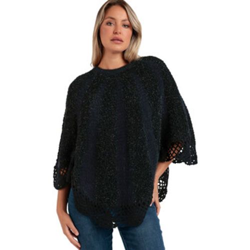 Pullover Unifarbener Poncho Romantic - Admas - Modalova