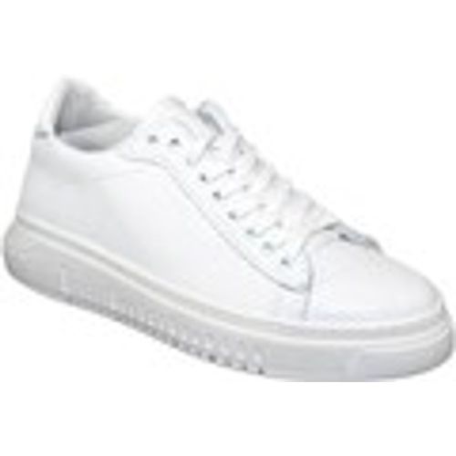 Sneakers Sneakers bassa bianca uomo fondo doppio army vera pelle microfo - Malu Shoes - Modalova