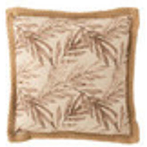 Cuscini COUSSIN FEUILLE POLYE BEI/MAU (49x49x4cm) - J-line - Modalova