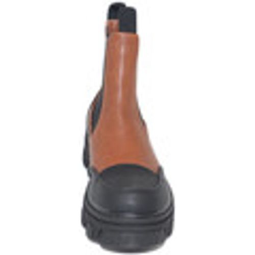 Stivaletti Stivaletti donna platform boots combat bicolore cuoio punta ner - Malu Shoes - Modalova