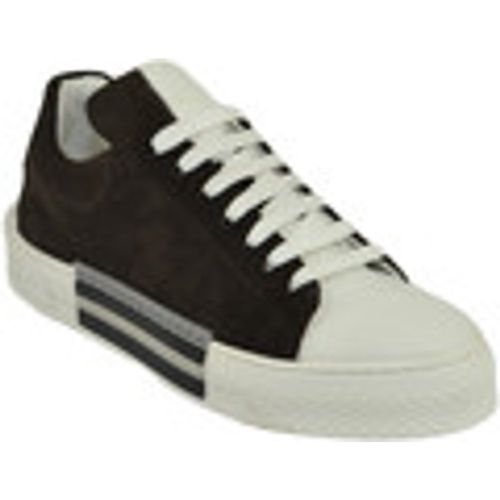 Sneakers Custom 511 sneakers bicolore uomo in vera pelle camoscio marron - Malu Shoes - Modalova