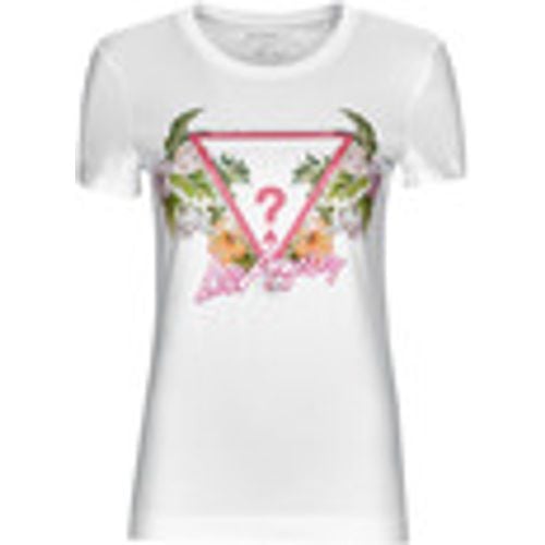 T-shirt SS CN TRIANGLE FLOWERS TEE - Guess - Modalova