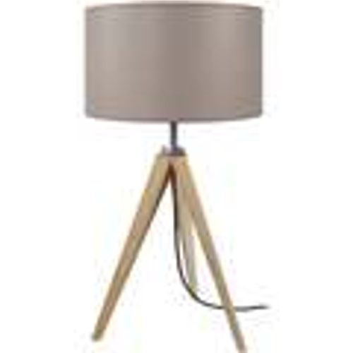 Lampade d’ufficio lampada da comodino tondo legno naturale e taupe - Tosel - Modalova