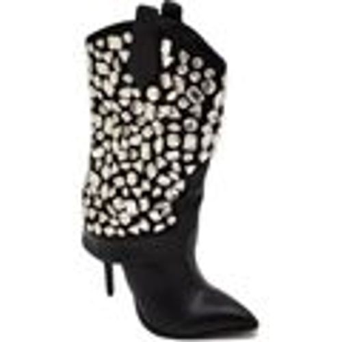 Tronchetti TRONCHETTO DONNA A PUNTO ALTO META' POLPACCIO IN ECOPELLE NERA - Malu Shoes - Modalova