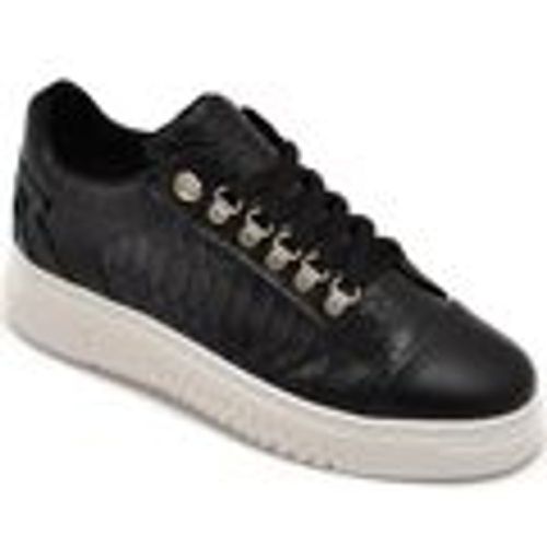 Sneakers Sneakers uomo army nera in vera pelle stampa anaconda con - Malu Shoes - Modalova