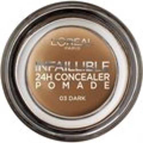 Contorno occhi & correttori 24H Corrector Concealer Infallible Pomade - 03 Dark - L'oréal - Modalova