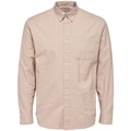 Camicia a maniche lunghe Noos Regrick Oxford Shirt - Shadow Gray - Selected - Modalova