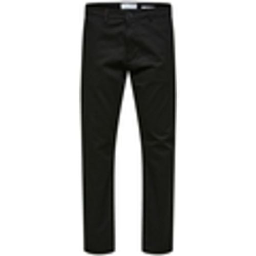 Pantaloni Slim Tape New Miles Pants - Black - Selected - Modalova