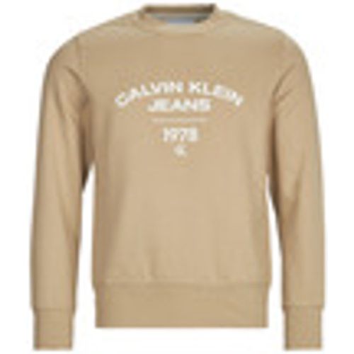 Felpa VARSITY CURVE CREW NECK - Calvin Klein Jeans - Modalova