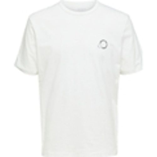 T-shirt & Polo Logo Print T-Shirt - Cloud Dancer - Selected - Modalova
