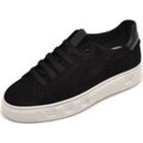 Sneakers Scarpa sneakers bassa uomo basic vera pelle scamosciata nera li - Malu Shoes - Modalova