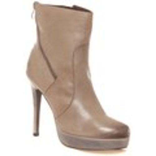 Stivaletti Bottines en cuir Gicanda taupe - Ilario Ferucci - Modalova