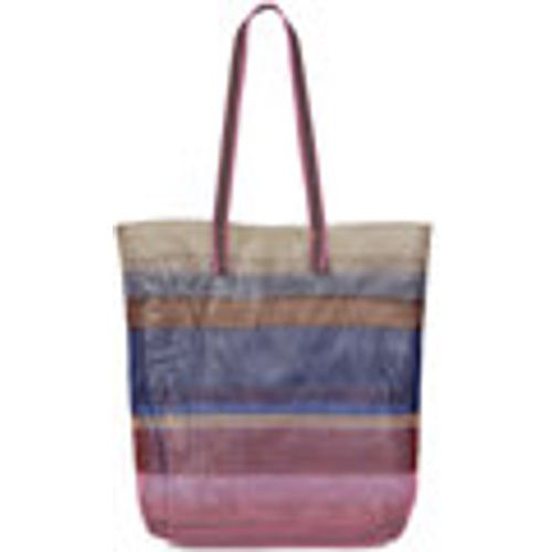 Borsa Shopping Shopping bag in tessuto multicolore a righe - Epice - Modalova
