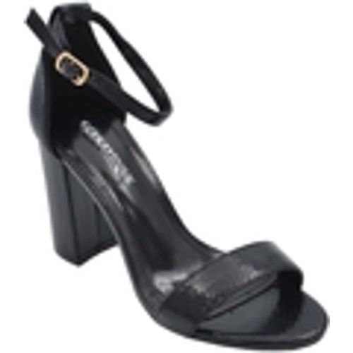 Sandali Sandalo alto donna effetto squamato tacco doppio 8 cm cint - Malu Shoes - Modalova