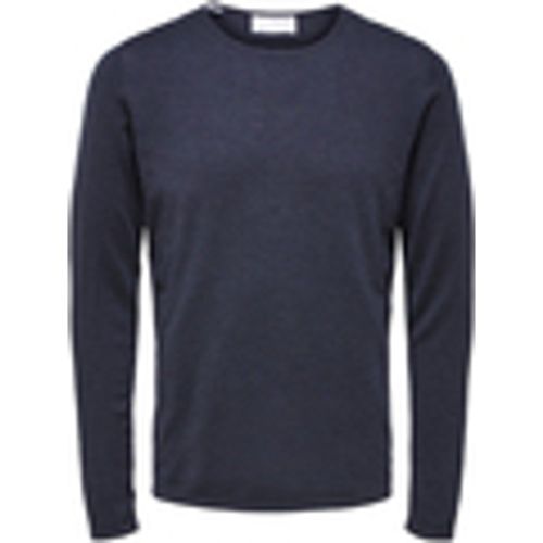 Felpa Rocks Knit Crew Neck Dark Sapphire - Selected - Modalova