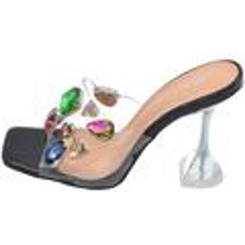 Sandali Sandalo donna sabot trasparente con pietre colorate a base - Malu Shoes - Modalova