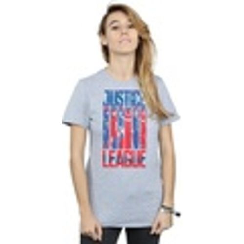 T-shirts a maniche lunghe Justice League Movie Team Flag - Dc Comics - Modalova