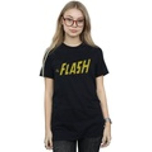 T-shirts a maniche lunghe Flash Crackle Logo - Dc Comics - Modalova