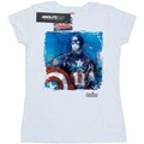T-shirts a maniche lunghe Captain America Art - Marvel - Modalova