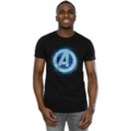 T-shirts a maniche lunghe Avengers Glowing Logo - Marvel - Modalova