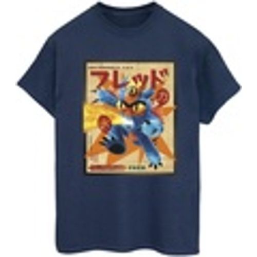 T-shirts a maniche lunghe Big Hero 6 Baymax Fred Newspaper - Disney - Modalova