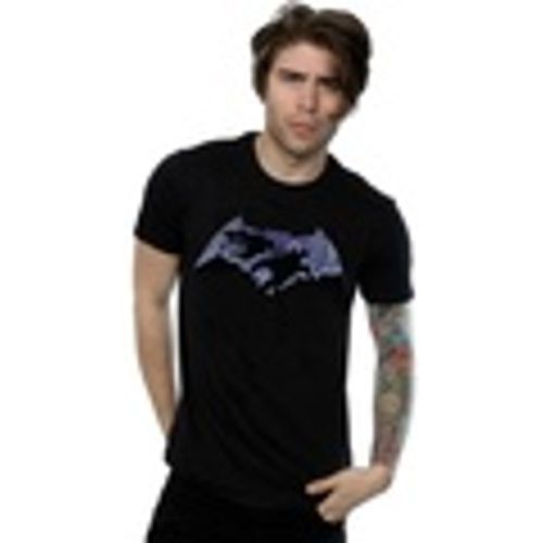 T-shirts a maniche lunghe Batman v Superman Battle Silhouette - Dc Comics - Modalova