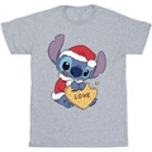 T-shirts a maniche lunghe Lilo And Stitch Christmas Love Biscuit - Disney - Modalova