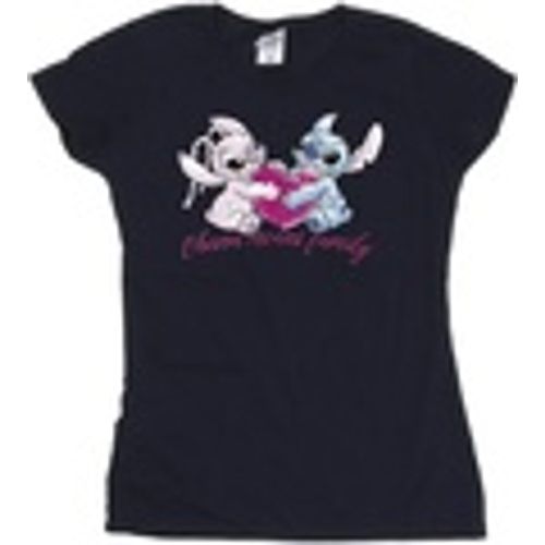 T-shirts a maniche lunghe Lilo And Stitch Ohana Heart With Angel - Disney - Modalova