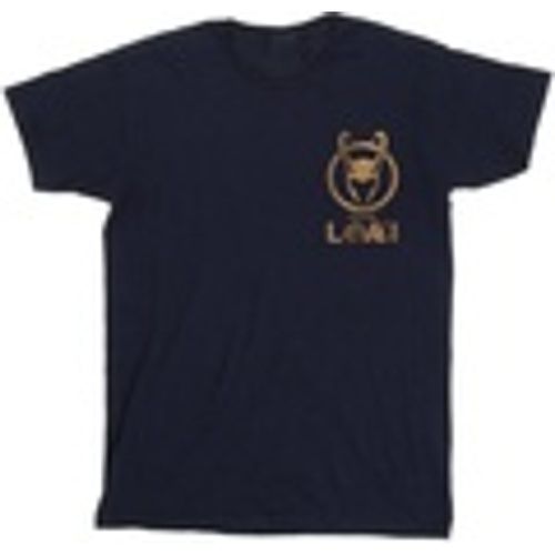 T-shirts a maniche lunghe Loki Horn Logo Faux Pocket - Marvel - Modalova