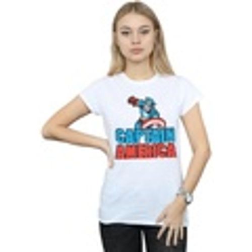 T-shirts a maniche lunghe Captain America Pixelated - Marvel - Modalova