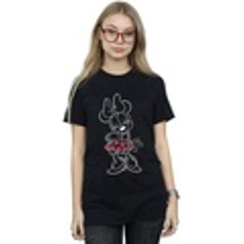 T-shirts a maniche lunghe Minnie Mouse Outline Polka Dot - Disney - Modalova