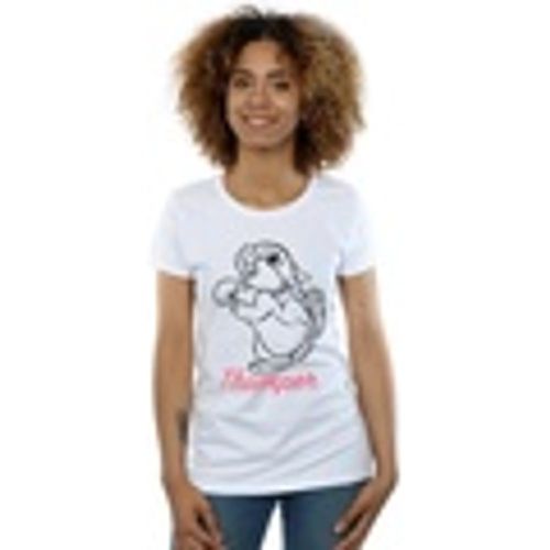 T-shirts a maniche lunghe Bambi Thumper Line Drawing - Disney - Modalova