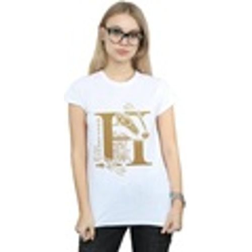 T-shirts a maniche lunghe Hufflepuff Glitter - Harry Potter - Modalova