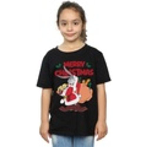 T-shirts a maniche lunghe Santa Bugs Bunny - Dessins Animés - Modalova