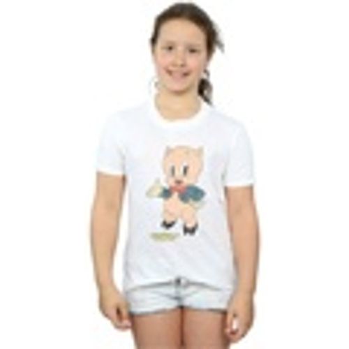 T-shirts a maniche lunghe Porky Pig Distressed - Dessins Animés - Modalova