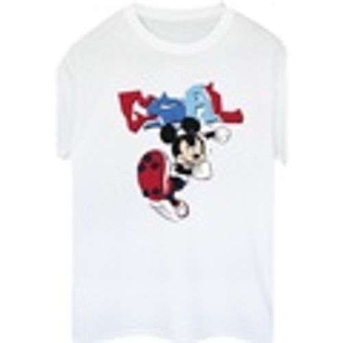 T-shirts a maniche lunghe Mickey Mouse Goal Striker Pose - Disney - Modalova