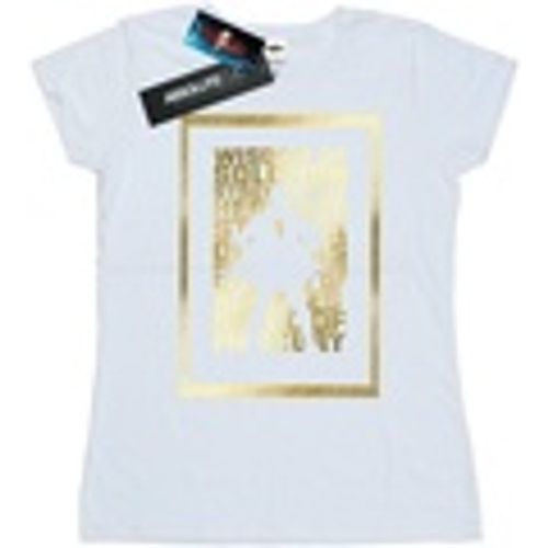 T-shirts a maniche lunghe Shazam Gold Text - Dc Comics - Modalova