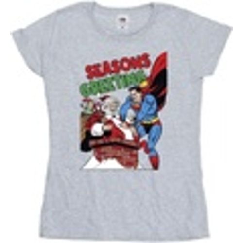 T-shirts a maniche lunghe Superman Santa Comic - Dc Comics - Modalova