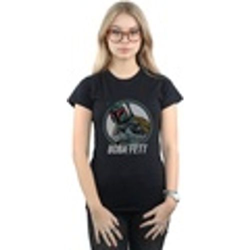 T-shirts a maniche lunghe Boba Fett Retro Circle - Disney - Modalova