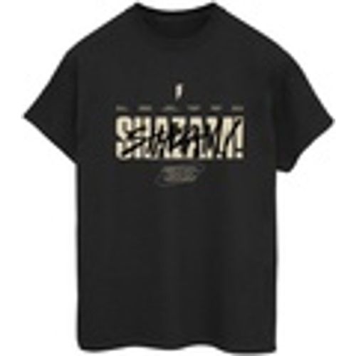 T-shirts a maniche lunghe Shazam Fury Of The Gods Vandalised Logo - Dc Comics - Modalova