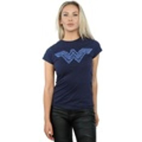 T-shirts a maniche lunghe Wonder Woman Pattern Fill Logo - Dc Comics - Modalova