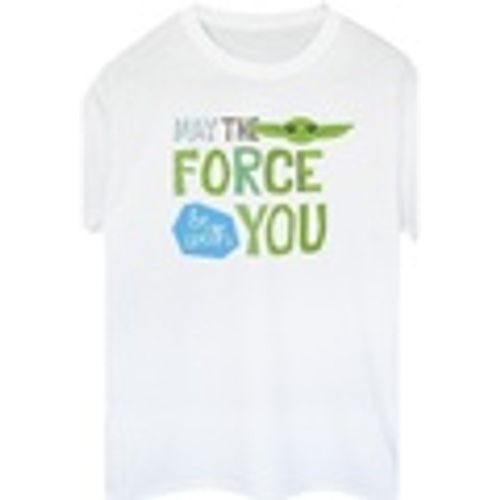 T-shirts a maniche lunghe The Mandalorian May The Force Be With You - Disney - Modalova