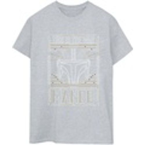 T-shirts a maniche lunghe The Mandalorian The Way Outline Helm - Disney - Modalova