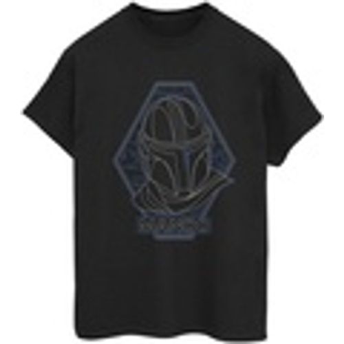 T-shirts a maniche lunghe The Mandalorian Outline Helm Diamond - Disney - Modalova