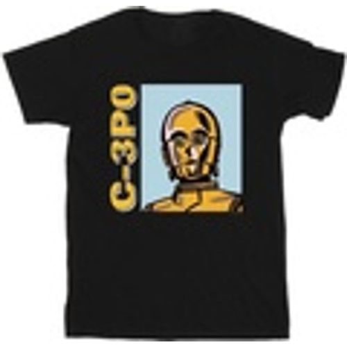 T-shirts a maniche lunghe C3PO Line Art - Disney - Modalova