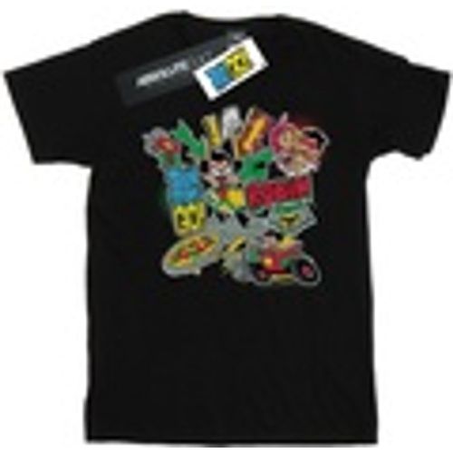 T-shirts a maniche lunghe Teen Titans Go Robin Montage - Dc Comics - Modalova