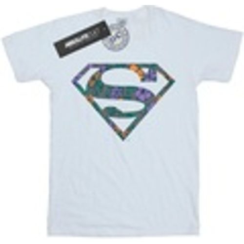 T-shirts a maniche lunghe Superman Floral Logo 1 - Dc Comics - Modalova