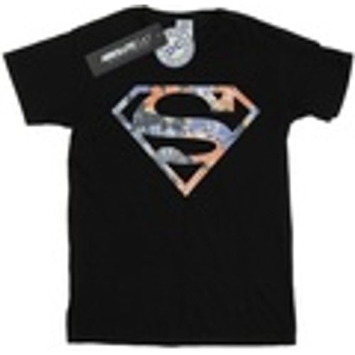 T-shirts a maniche lunghe Superman Floral Logo 2 - Dc Comics - Modalova