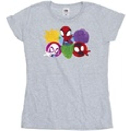 T-shirts a maniche lunghe Spidey And His Amazing Friends Faces - Marvel - Modalova