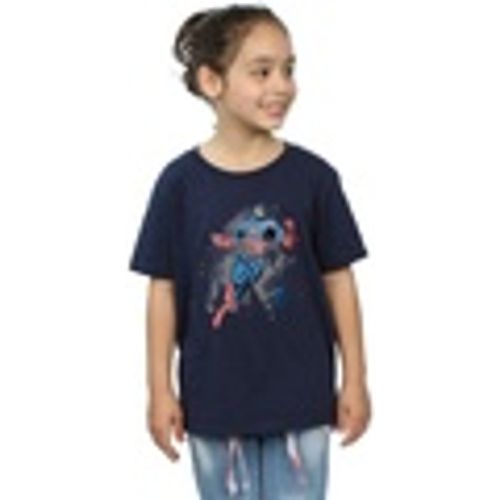 T-shirts a maniche lunghe Avengers Captain America Splash - Marvel - Modalova